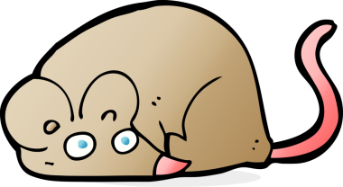 bir insan tarafından çizilmiş çizgi film faresi