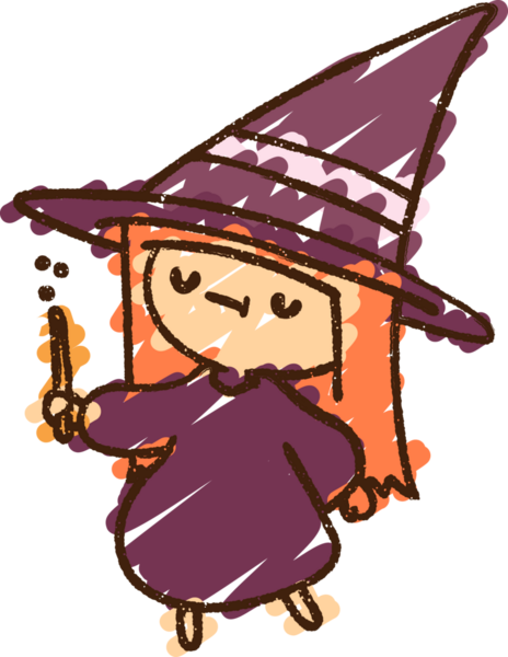 Bir insan tarafından çizilen Cadı Tebeşiri