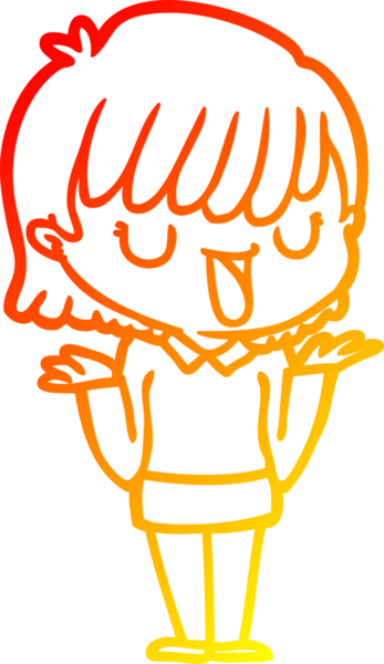 Bir insan tarafından çizilmiş bir karikatür kadın çizimi