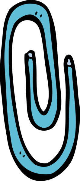 Bir insan tarafından çizilmiş kırmızı ataç.