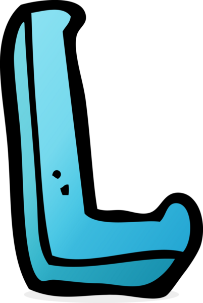 Bir insan tarafından çizilmiş L harfi.