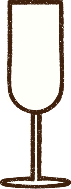 Şampanya Flüt Tebeşiri Bir insan tarafından çizilmiş