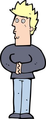 bir insan tarafından çizilmiş sinirli bir adam.