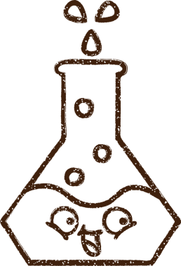 Bilim Deneyi Kömür Çizimi Bir insan tarafından çizildi