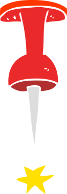 Bir insan tarafından çizilen ofis etiketinin düz renk çizimi