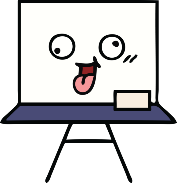 Bir insan tarafından çizilmiş beyaz bir karikatür.