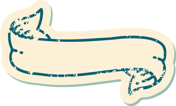 Bir insan tarafından çizilmiş bir pankartın sembolik dövmeli resmi