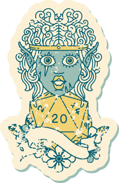 Retro Dövme Tarzı Barbar karakter yüzü Bir insan tarafından çizilmiş doğal yirmi zar ile