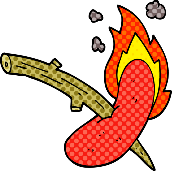 Bir insan tarafından çizilmiş bir sosislinin karalaması.