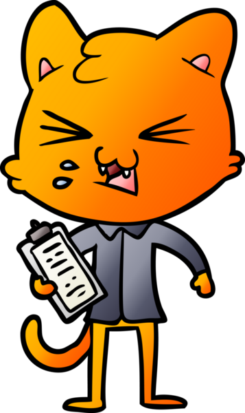 Bir insan tarafından çizilmiş kedi tıslaması.