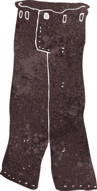 Bir insan tarafından çizilmiş bir kot pantolon.