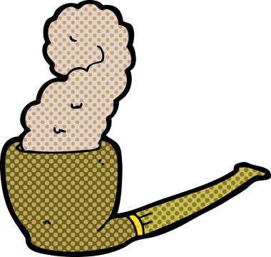 bir insan tarafından çizilmiş karikatür boru