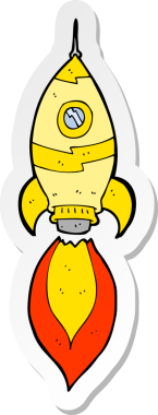 Bir insan tarafından çizilmiş bir uzay gemisinin çıkartması.