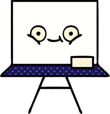 Bir insan tarafından çizilmiş beyaz bir karikatür.