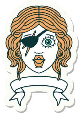 Bir insan tarafından çizilmiş afişi olan düzenbaz bir karakterin çıkartması.