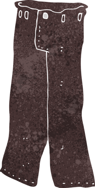 Bir insan tarafından çizilmiş bir kot pantolon.