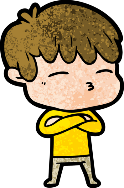 Bir insan tarafından çizilmiş, hayal kırıklığına uğramış bir adam.