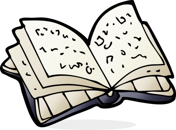 bir insan tarafından çizilmiş açık bir çizgi roman