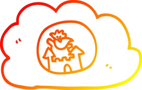 Bir insan tarafından çizilmiş cennetteki çizgi film tanrısı çizimi.