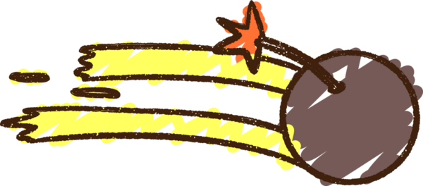 Bir insan tarafından çizilmiş Bomba Tebeşiri