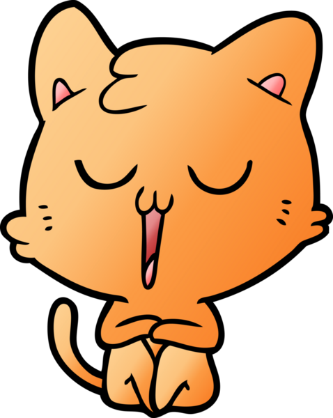 Bir insan tarafından çizilmiş çizgi film kedisi.