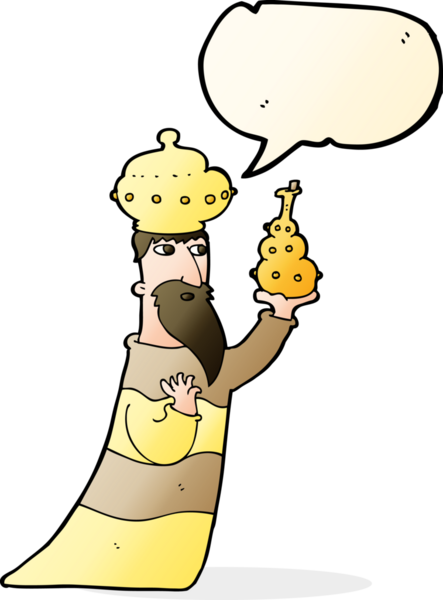 Bir insan tarafından çizilmiş üç bilge adamdan biri.