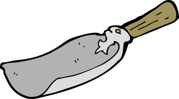 bir insan tarafından çizilmiş eski bir kürek