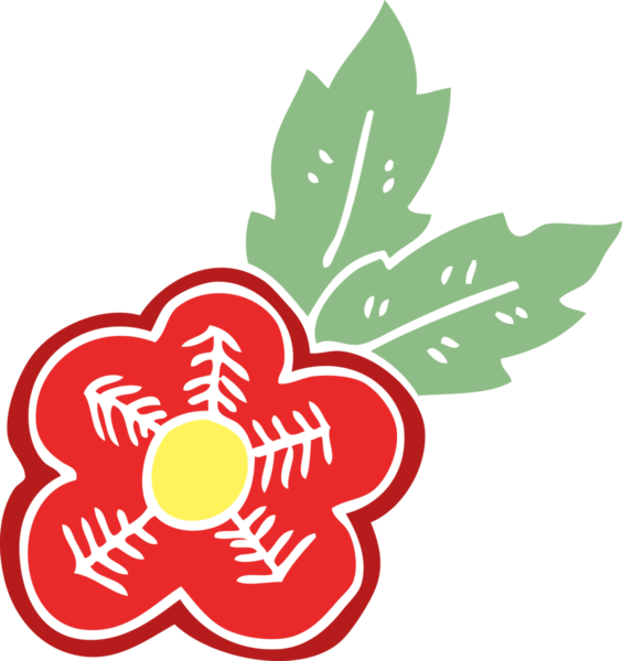 Bir insan tarafından çizilmiş karalama gül dövmesi sembolü