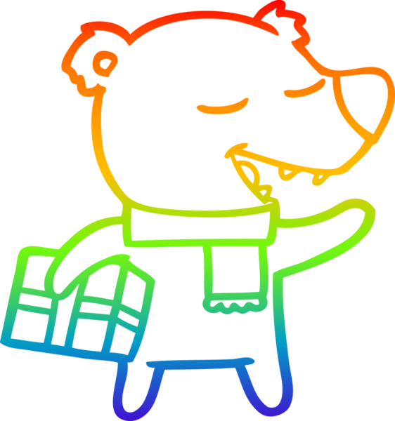 gökkuşağı gradyan çizgi çizimi bir insan tarafından çizilmiş bir çizgi ayı