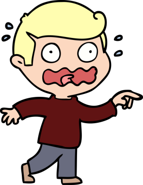 Çizgi film bir insan tarafından çizilmiş.