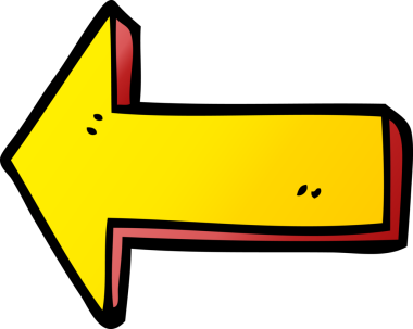 bir insan tarafından çizilmiş karalama yönetmenliği oku