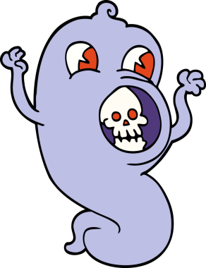 Bir insan tarafından çizilmiş karalama hayaleti.