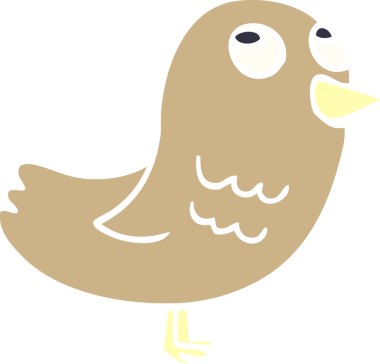 Bir insan tarafından çizilmiş karalama bahçesi kuşu.