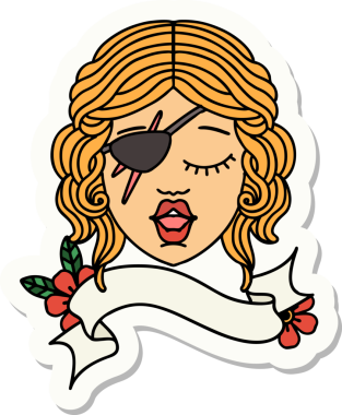 Bir insan tarafından çizilmiş düzenbaz bir karakterin çıkartması.