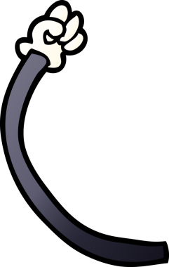 karikatür karalama retro el hareketleri bir insan tarafından çizildi