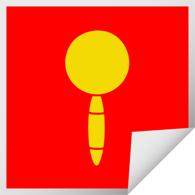 Bir insan tarafından çizilmiş bir büyüteç karikatürü.