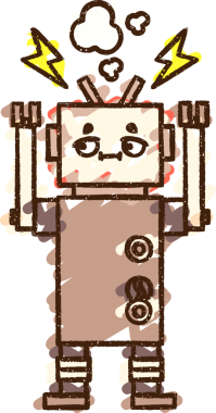 Bir insan tarafından çizilen robot tebeşiri.