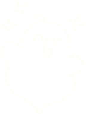 Bir insan tarafından çizilmiş şirin Hayalet Tebeşiri