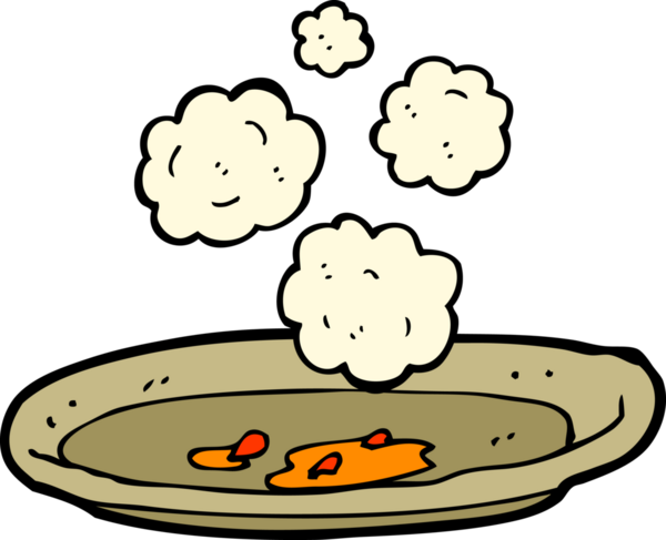 bir insan tarafından çizilmiş boş bir tabak.