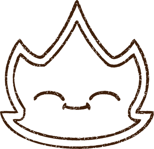 Bir insan tarafından çizilen Ateş Kömürü Çizimi