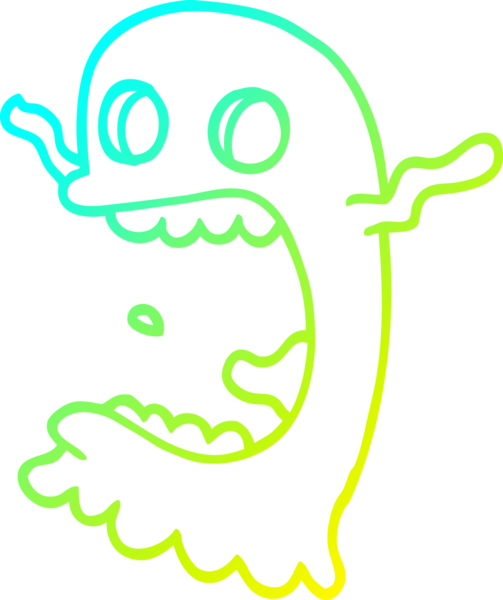 Bir insan tarafından çizilmiş ürkütücü bir karikatür çizimi.