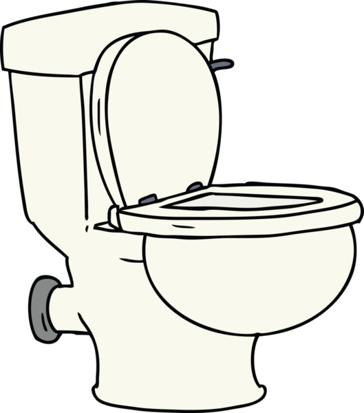 Bir insan tarafından çizilmiş bir tuvalet karalaması.