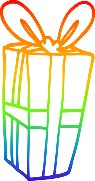 gökkuşağı gradyan çizimi bir insan tarafından çizilmiş bir karikatür