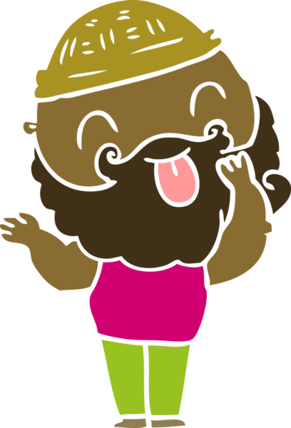 Bir insan tarafından çizilmiş sakallı bir adam.