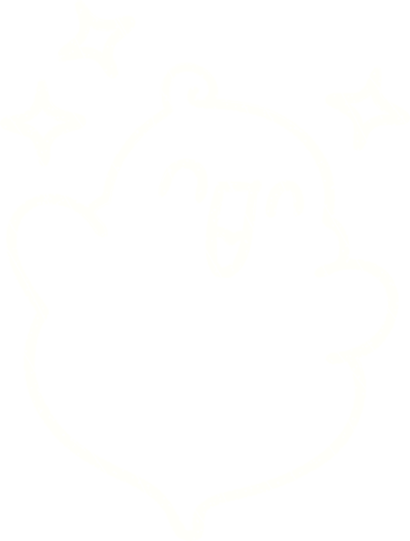 Bir insan tarafından çizilmiş şirin Hayalet Tebeşiri