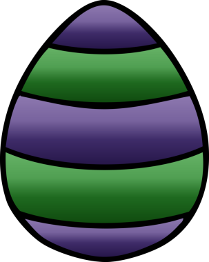 bir insan tarafından çizilmiş gölgeli paskalya yumurtası.