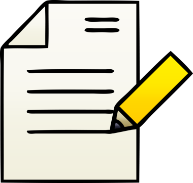 Bir insan tarafından çizilmiş bir belgenin gölgelenmiş bir karikatürü.