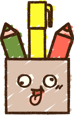 Bir insan tarafından çizilen Sanat Malzemeleri Tebeşiri