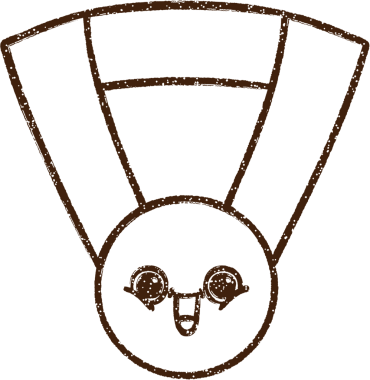 Bir insan tarafından çizilen Altın Madalya Kömür