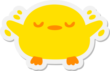 Yavru kuş kanat çırpıyor. Bir insan tarafından çizilmiş.